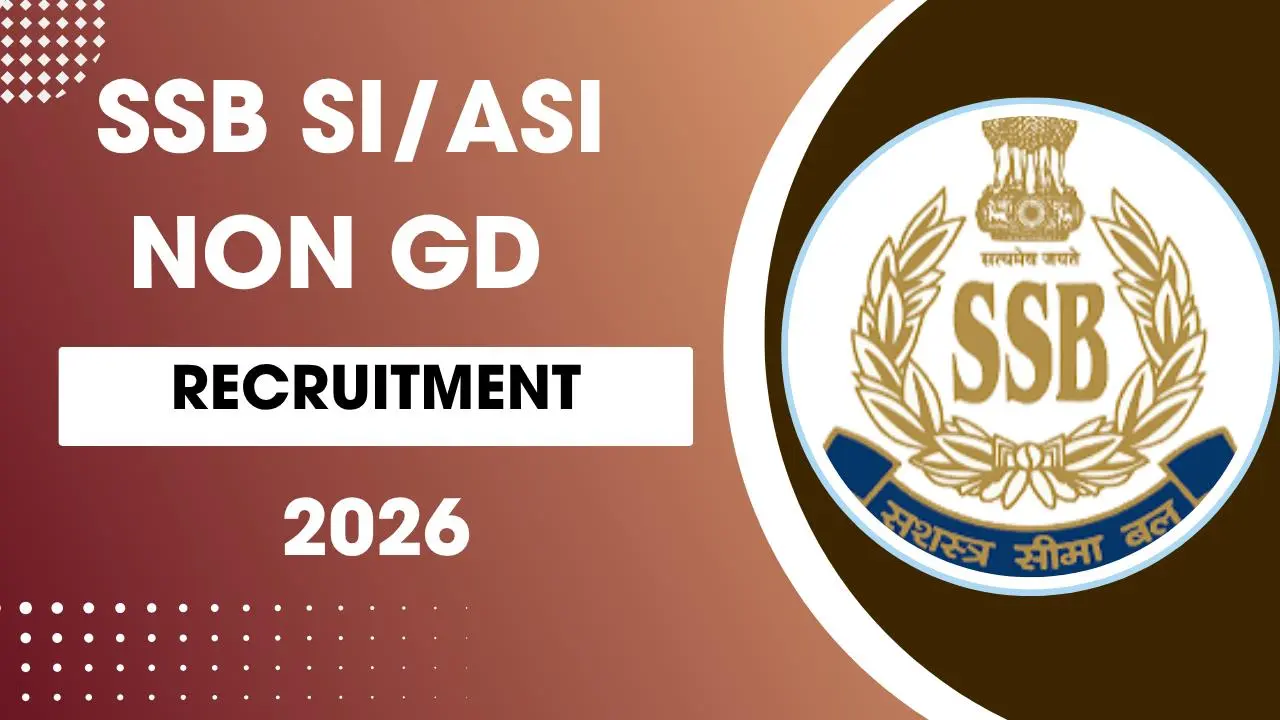 SSB SI / ASI Non-GD Recruitment 2026