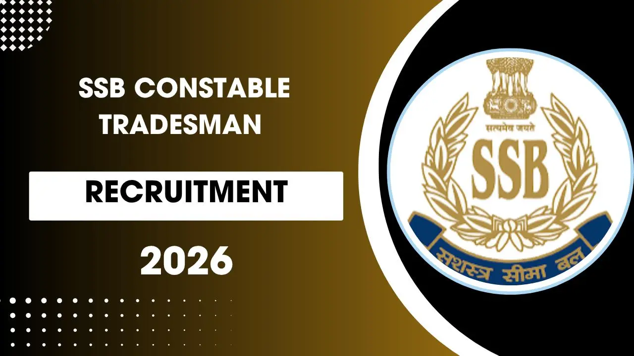 SSB Constable Tradesman Recruitment 2026
